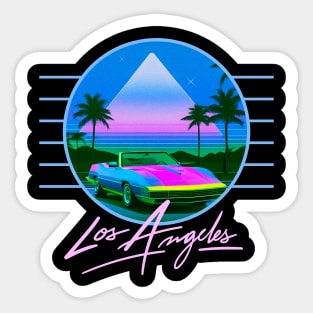 LOS ANGELES 80S RETRO STYLE Sticker
